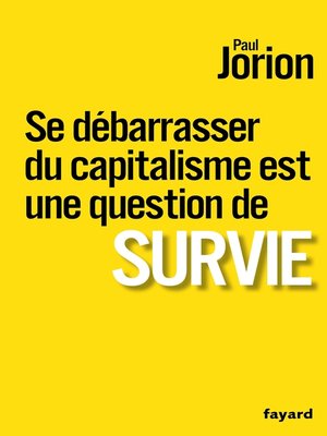 cover image of Se débarrasser du capitalisme est une question de survie